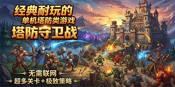 经典耐玩的单机塔防类游戏