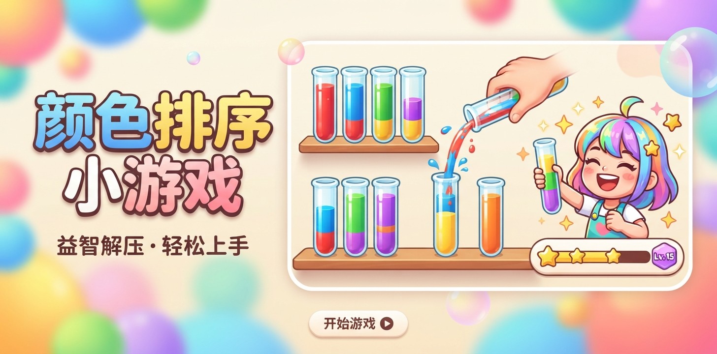 颜色排序小游戏