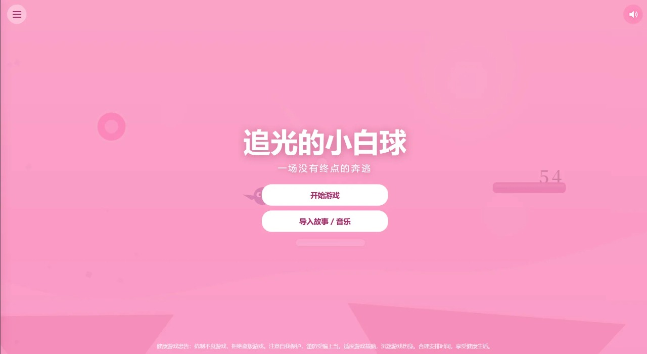 追光的小白球